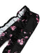 Schwarzes & Rosa 60er Reizwäsche mit Blumen und Peplum