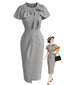 [Vorverkauf] 60er Set mit Bleistiftkleid und Schleifen-Cape