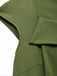 Grünes 60er Kleid mit Herzausschnitt und Knopf