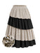 30er Rock mit Polka-Dots und Farbblock