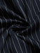 Tiefblaues 50er Kleid mit Nadelstreifen und Capelet