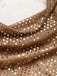 Goldenes 30er Kleid mit Pailletten und Raffung