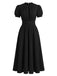 20er Maxikleid mit Puffärmel und Spitze