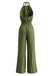 70er Jumpsuit mit Neckholder und Smok