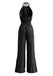 70er Jumpsuit mit Neckholder und Smok