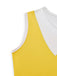 Gelbes 70er Clownkleid mit Pommes-Tasche