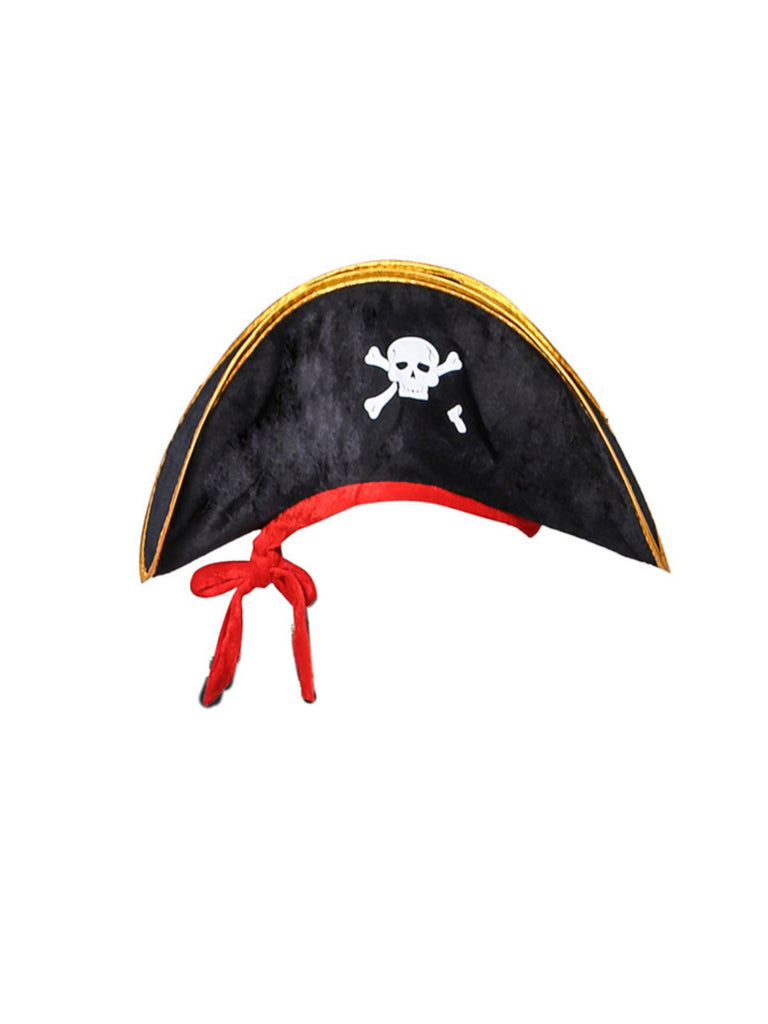 Rot-Schwarzes 40er Piratenkleid mit Schnürung