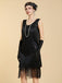 20er Shiftkleid mit Pailletten und Fransen