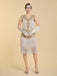 20er Shiftkleid mit Pailletten und Fransen