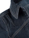 Blaue 50er Jeans-Jacke mit Reverskragen