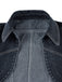 Blaue 50er Jeans-Jacke mit Reverskragen