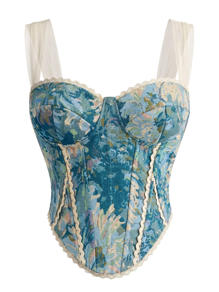 60er Reizwäsche mit Blumen und Spitze