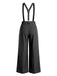 Grauer 60er Jumpsuit mit Hohe Taille und Plissee