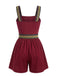 70er Romper mit Print und Ethno