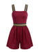 70er Romper mit Print und Ethno
