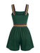 70er Romper mit Print und Ethno