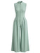 40er Ärmelloses Jumpsuit mit Breit und Front