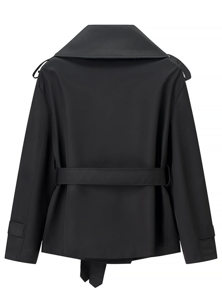 60er Jacke mit Reverskragen und Gürtel