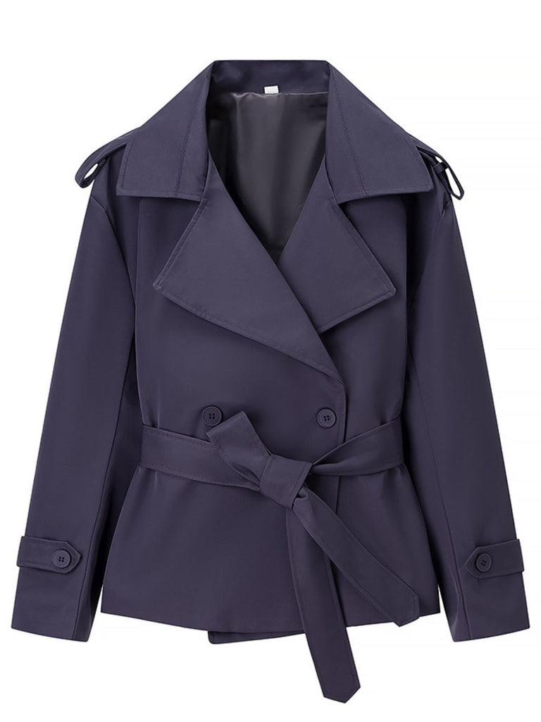 60er Jacke mit Reverskragen und Gürtel