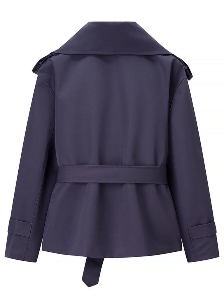 60er Jacke mit Reverskragen und Gürtel