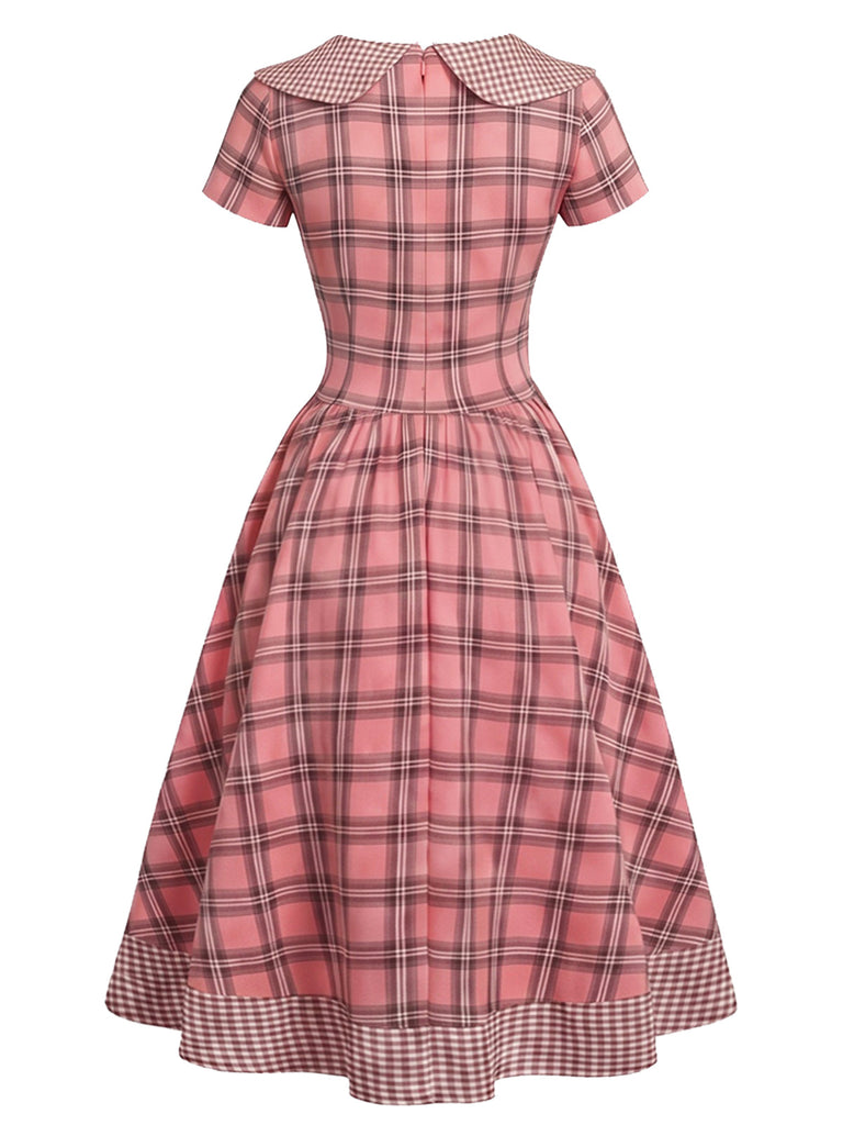 40er Kleid mit Peter-Pan-Kragen und Schleife