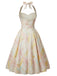 50er Swingkleid mit Neckholder und Kirschen