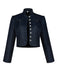 Marineblaue 50er Jacke mit Knopfleiste