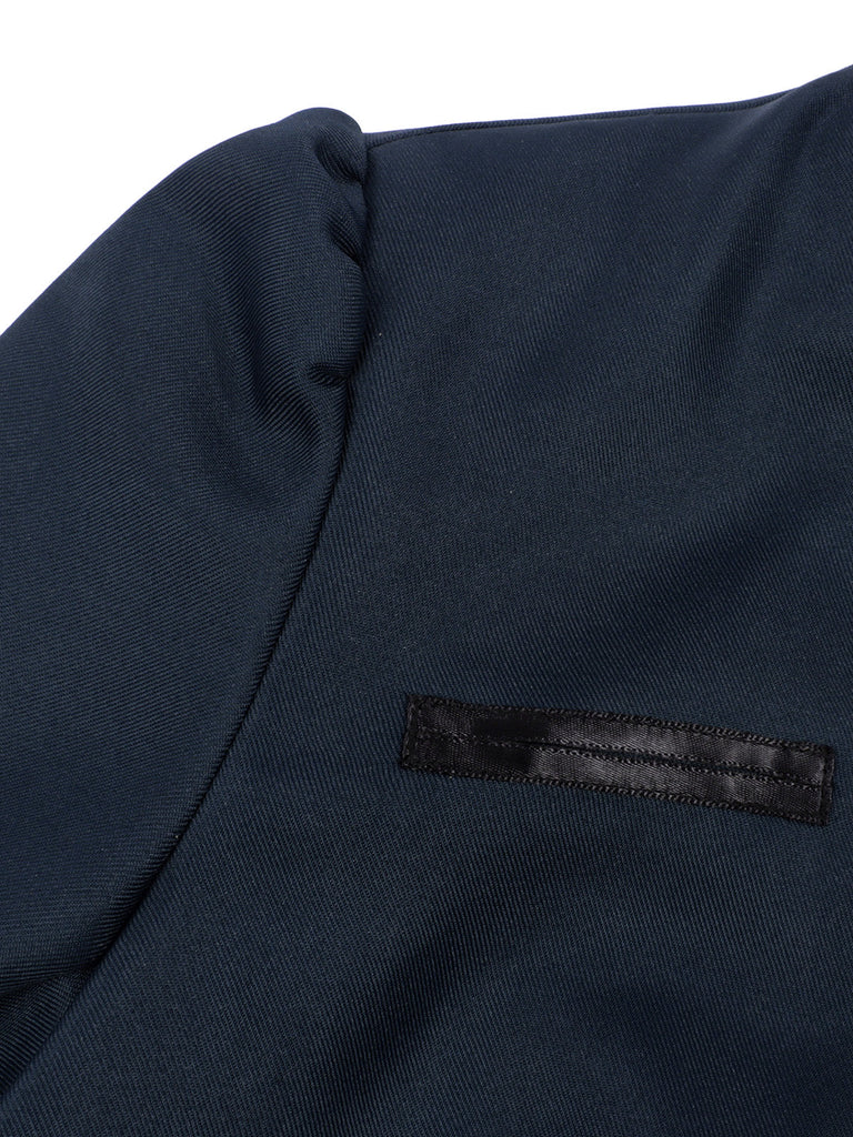 Marineblaue 50er Jacke mit Knopfleiste
