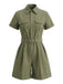 50er Romper mit Reverskragen und Tasche