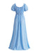 30er Maxikleid mit Puffärmel und Empire-Taille