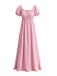 30er Maxikleid mit Puffärmel und Empire-Taille