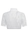 Weißes 50er Top mit Blumen und Spitze