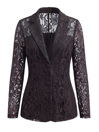 50er Jacke mit Blumen und Knopfleiste