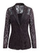 50er Jacke mit Blumen und Knopfleiste