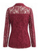 50er Jacke mit Blumen und Knopfleiste