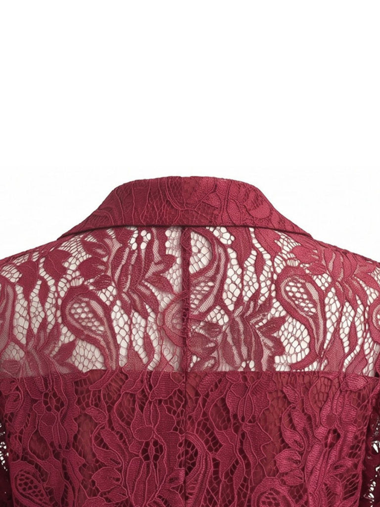 50er Jacke mit Blumen und Knopfleiste