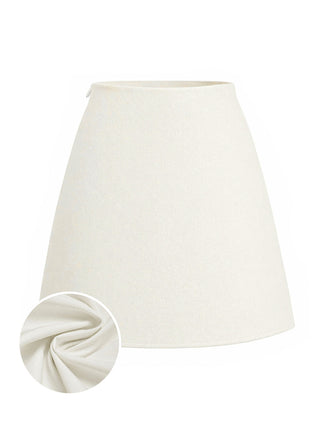 Beige 70er Minirock in A-Linie