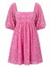 1960s Square Neck Vintage Classic Dress 3