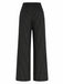 Schwarze 30er Strickhose mit weitem Bein