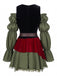 Grünes 60er Halloween Kleid