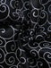 Rotes 50er Halloween Netz-Kleid mit Patchwork und Spitze