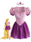 50er besticktes Korsett-Minikleid mit Meshärmeln und Krone