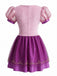 50er besticktes Korsett-Minikleid mit Meshärmeln und Krone