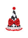 80er Halloween Harlekin-Set mit Rauten-Kostümkleid und Tüllrock