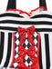 80er Halloween Harlekin-Set mit Rauten-Kostümkleid und Tüllrock