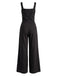 40er Ärmelloses Jumpsuit mit Eckiger Ausschnitt