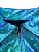 Blauer 60er Jumpsuit mit Metallic und Gürtel