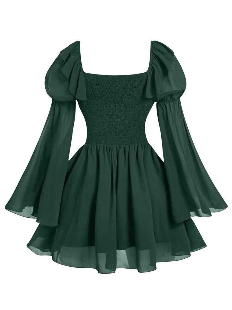 1950s Square Neck Vintage Classic Dress 5