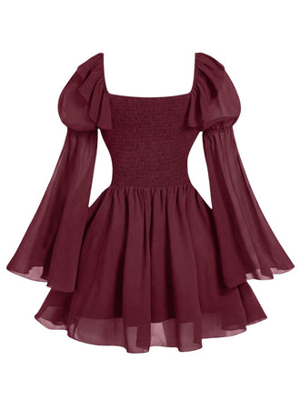 1950s Square Neck Vintage Classic Dress 7