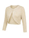 Cremefarbenes 40er Bolero & Kleid Set mit Blumen